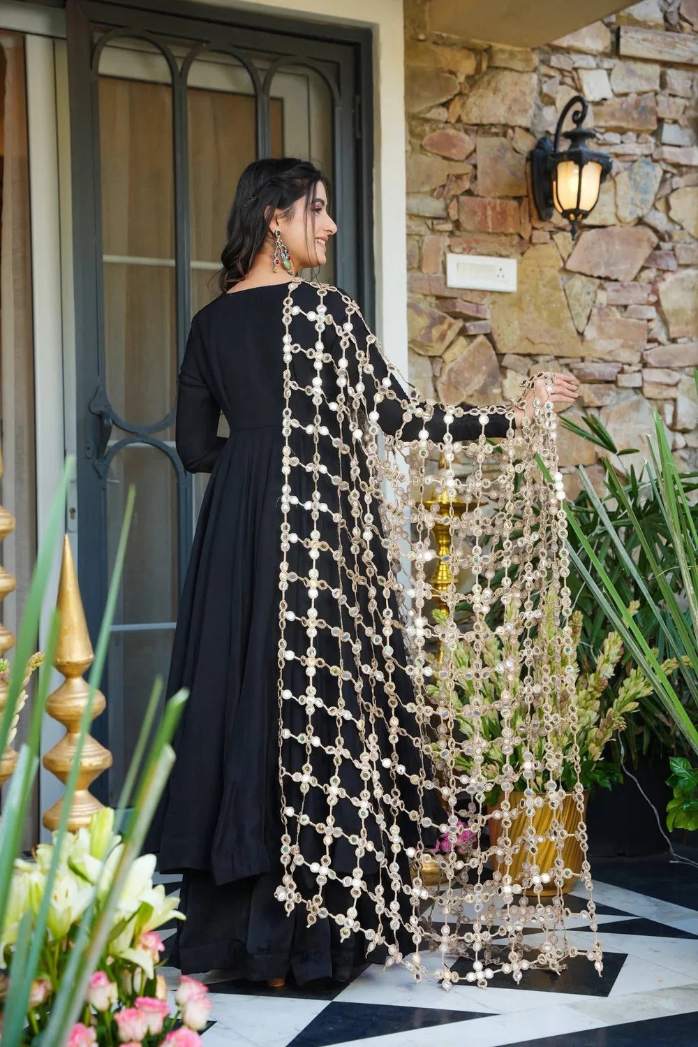 Trending Roman Silk Fabric 3 Piece Set