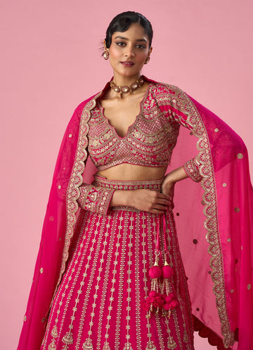 Bridal Lehenga - Red & Gold