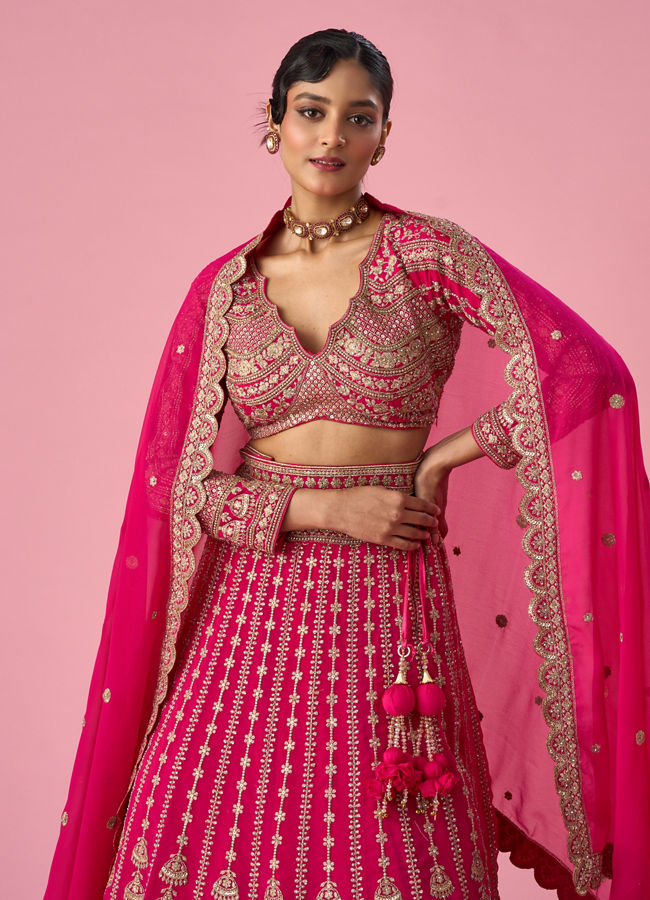 Bridal Lehenga - Red & Gold